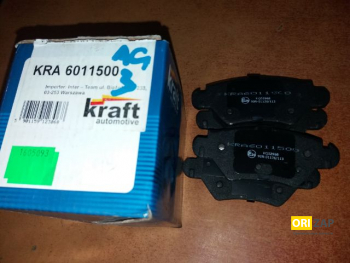Колодки гальмівні задні супорт BOSCH KRAFT (6011500), Неоригінальний виробник, 00336486