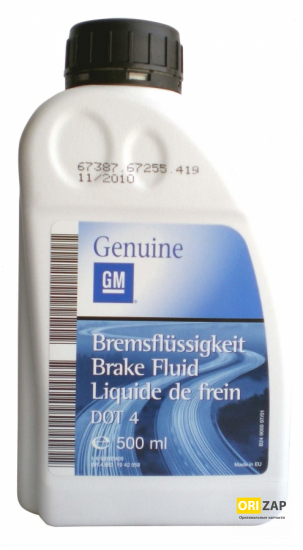 GM Brake Fluid DOT 4 0,5L, GM, 1942058