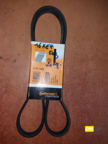 Ремінь генератора без кондиціонера A/Z16-18XEP/XER CONTITECH (5PK1450), Неоригінальний виробник, 00336809