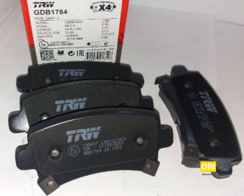 Колодки гальмівні задні 16' TRW (GDB1784), Неоригінальний виробник, 10000282