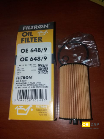 Фільтр масляний B16DTH/DTJ FILTRON (OE648/9), Неоригинальный производитель, 10003616